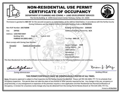 fairfax county permit codes